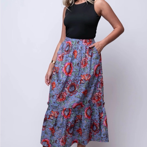 NEW CLEOBELLA Henrietta Ankle Skirt In Manika Print